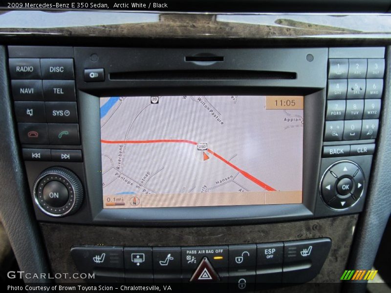 Arctic White / Black 2009 Mercedes-Benz E 350 Sedan