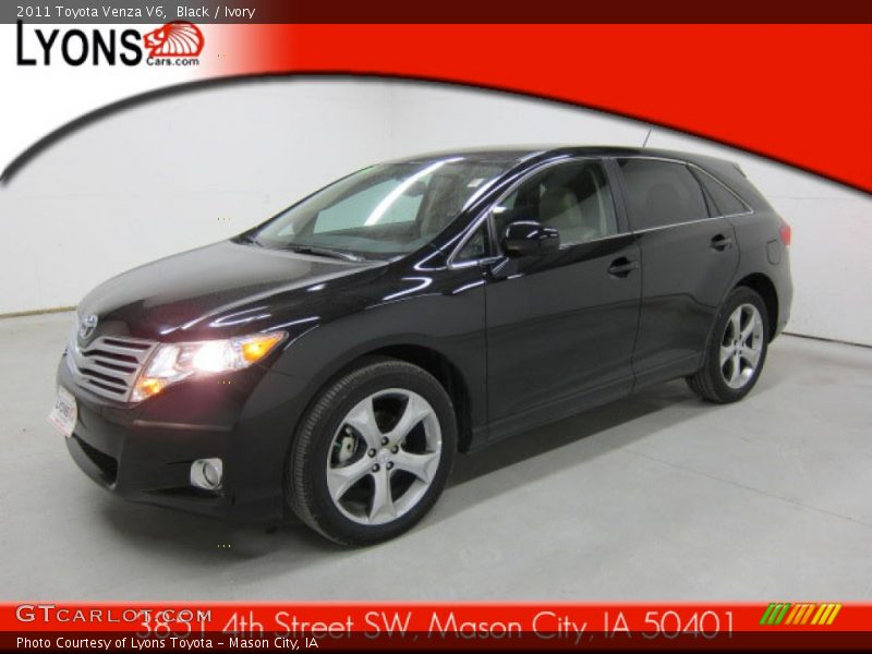 Black / Ivory 2011 Toyota Venza V6