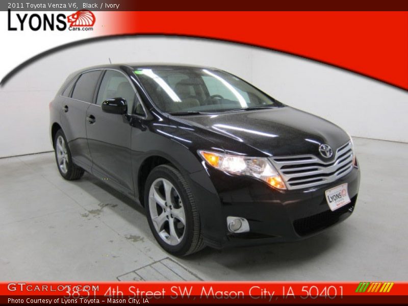 Black / Ivory 2011 Toyota Venza V6