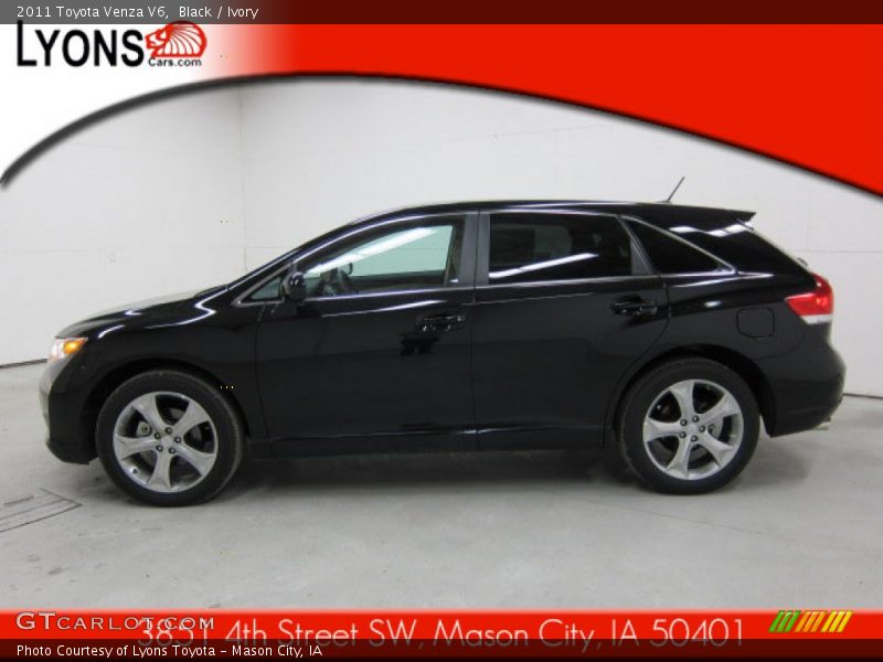 Black / Ivory 2011 Toyota Venza V6