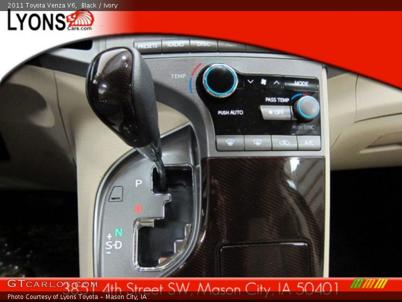 Black / Ivory 2011 Toyota Venza V6