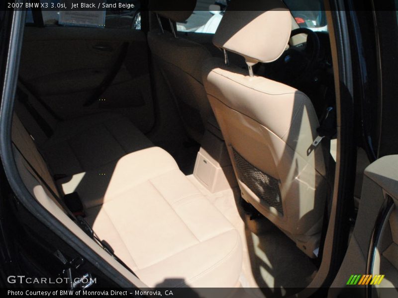 Jet Black / Sand Beige 2007 BMW X3 3.0si