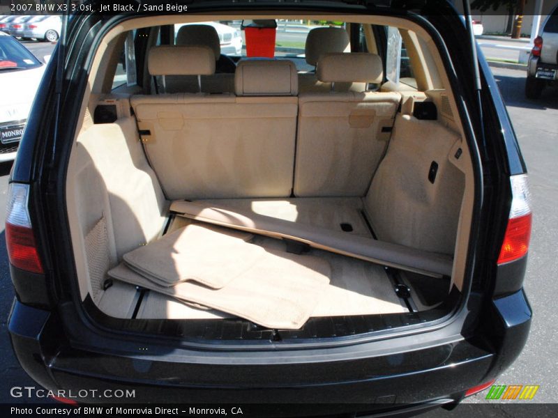 Jet Black / Sand Beige 2007 BMW X3 3.0si