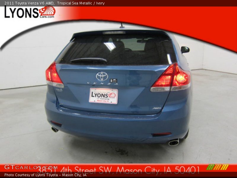 Tropical Sea Metallic / Ivory 2011 Toyota Venza V6 AWD