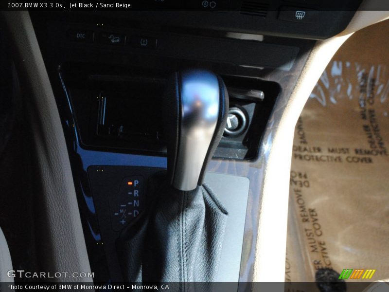 Jet Black / Sand Beige 2007 BMW X3 3.0si