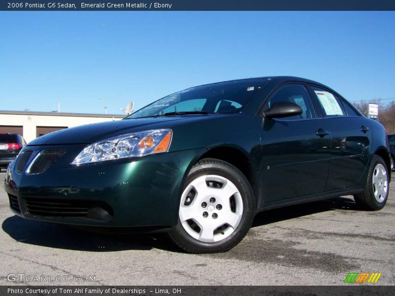 Emerald Green Metallic / Ebony 2006 Pontiac G6 Sedan