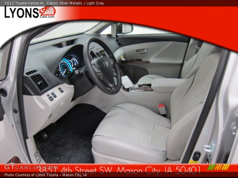 Classic Silver Metallic / Light Gray 2011 Toyota Venza I4