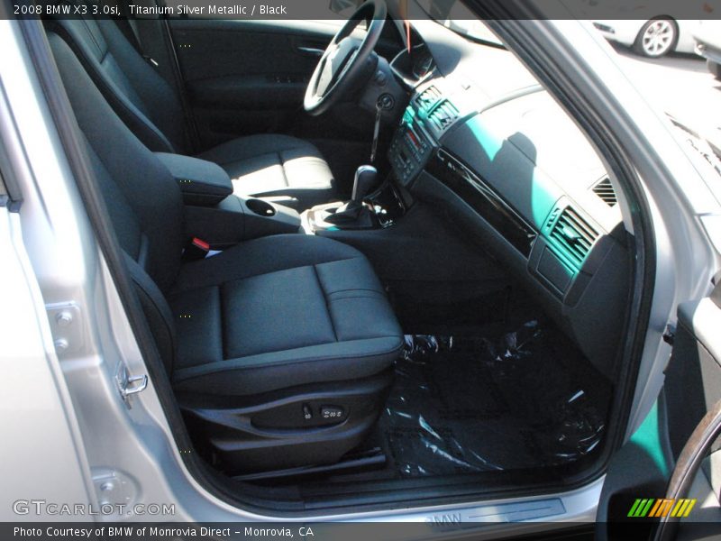 Titanium Silver Metallic / Black 2008 BMW X3 3.0si