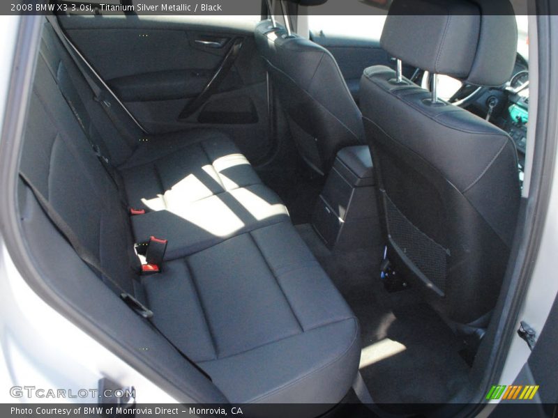 Titanium Silver Metallic / Black 2008 BMW X3 3.0si