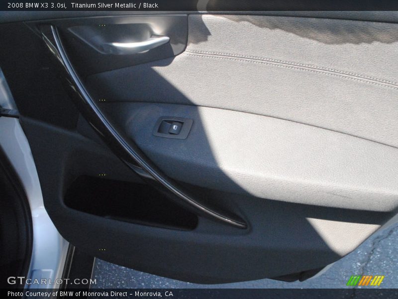 Titanium Silver Metallic / Black 2008 BMW X3 3.0si