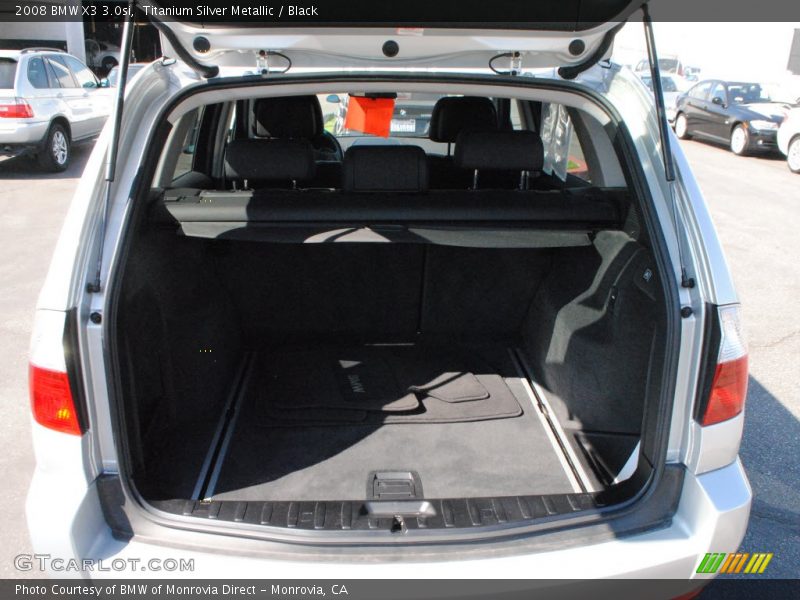 Titanium Silver Metallic / Black 2008 BMW X3 3.0si