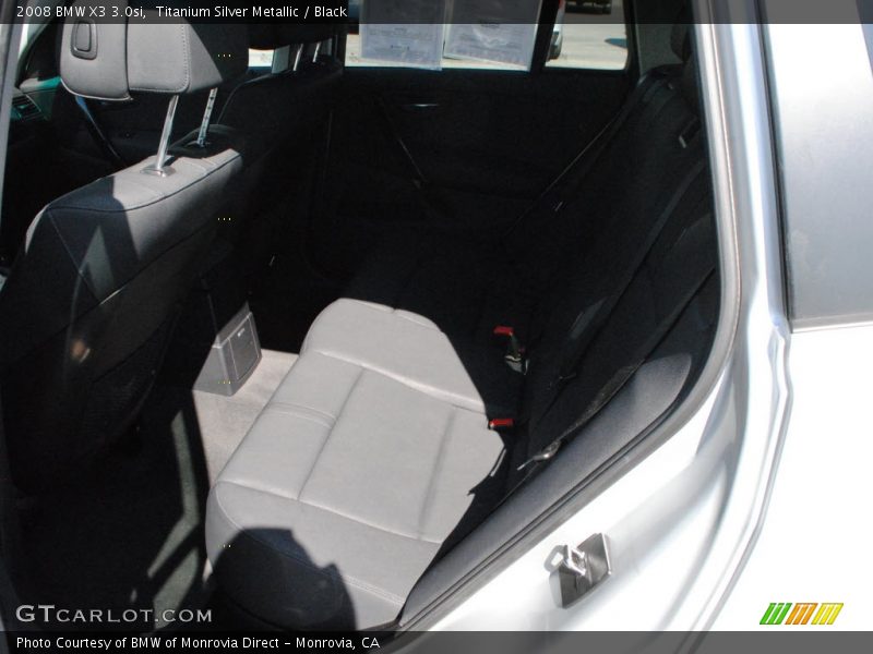 Titanium Silver Metallic / Black 2008 BMW X3 3.0si