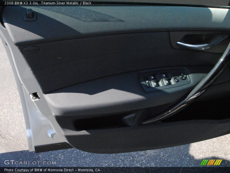 Titanium Silver Metallic / Black 2008 BMW X3 3.0si