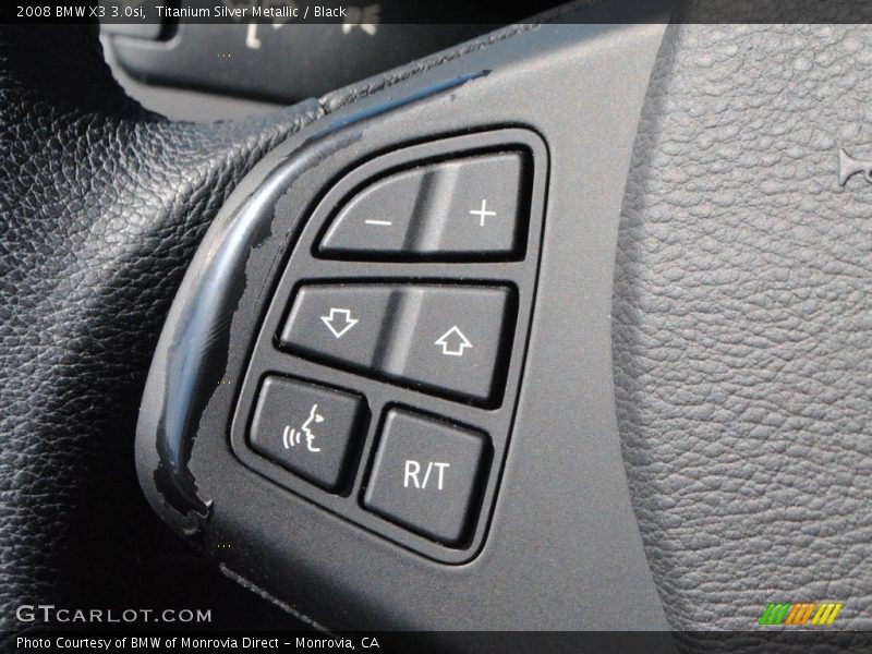 Titanium Silver Metallic / Black 2008 BMW X3 3.0si