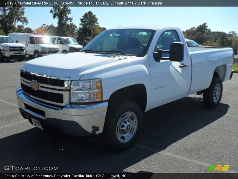 Summit White / Dark Titanium 2012 Chevrolet Silverado 2500HD Work Truck Regular Cab