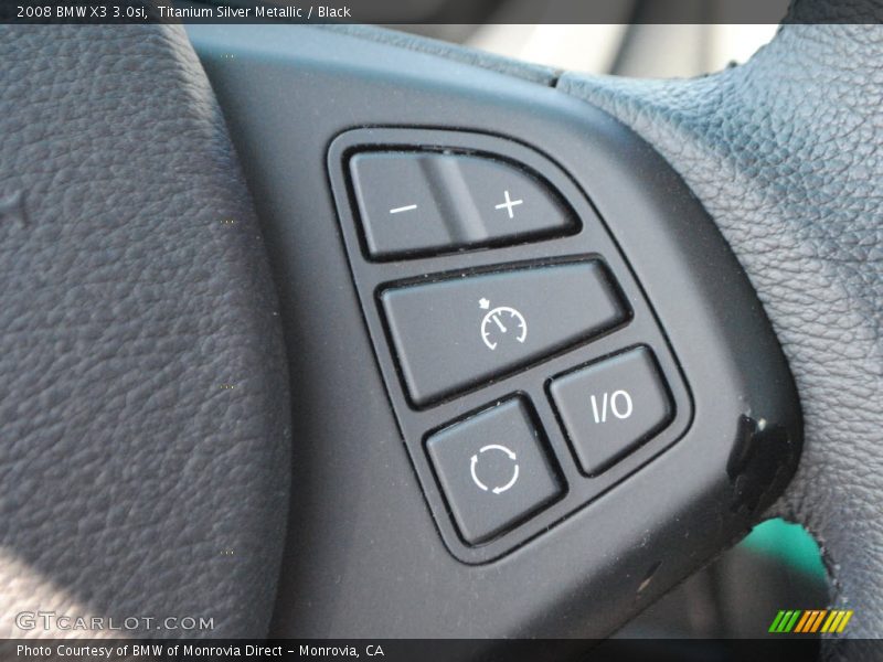 Titanium Silver Metallic / Black 2008 BMW X3 3.0si