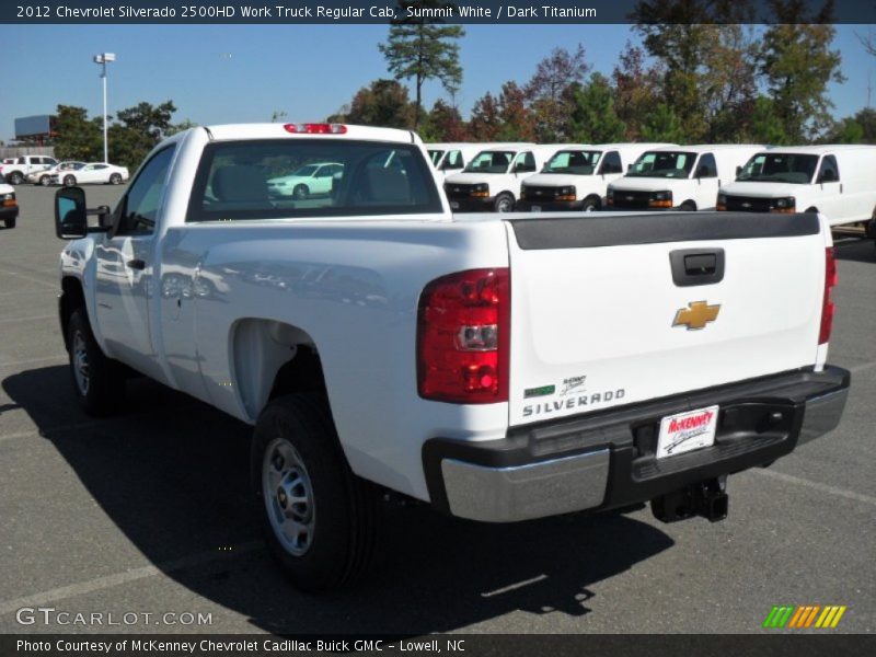 Summit White / Dark Titanium 2012 Chevrolet Silverado 2500HD Work Truck Regular Cab