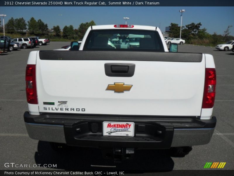 Summit White / Dark Titanium 2012 Chevrolet Silverado 2500HD Work Truck Regular Cab