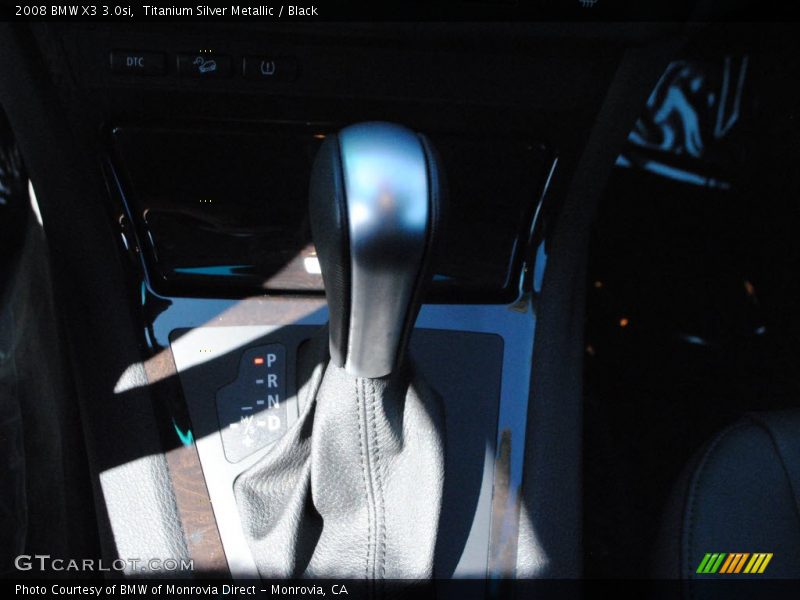 Titanium Silver Metallic / Black 2008 BMW X3 3.0si