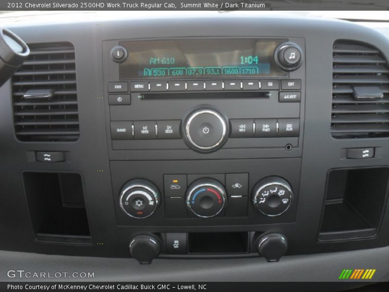 Summit White / Dark Titanium 2012 Chevrolet Silverado 2500HD Work Truck Regular Cab