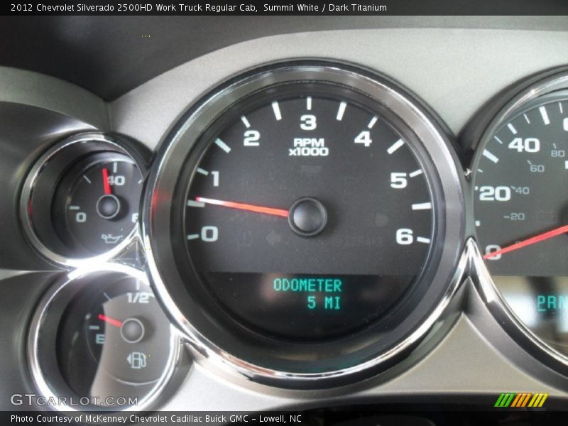 Summit White / Dark Titanium 2012 Chevrolet Silverado 2500HD Work Truck Regular Cab
