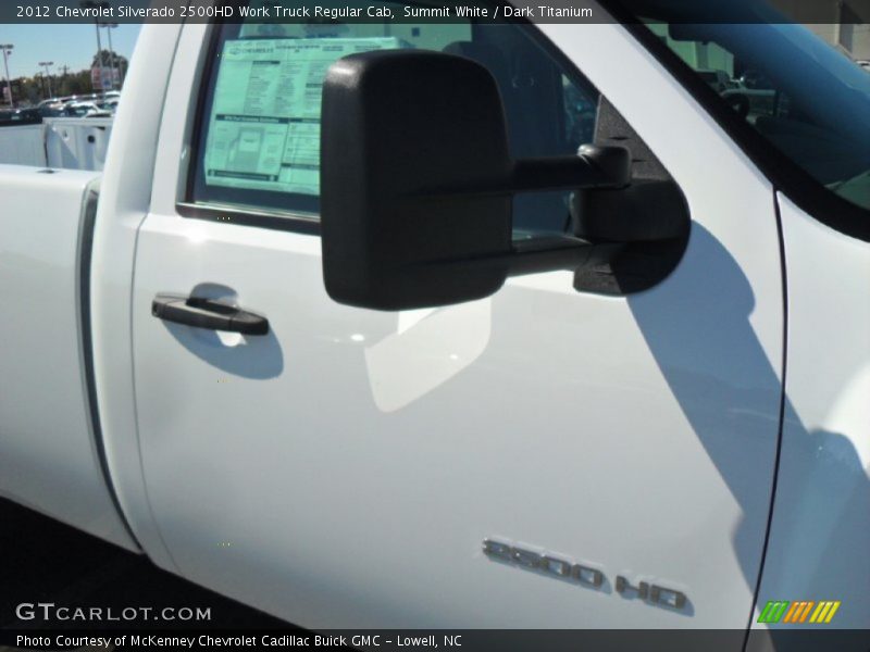 Summit White / Dark Titanium 2012 Chevrolet Silverado 2500HD Work Truck Regular Cab