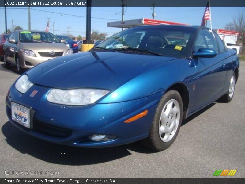 Blue / Gray 2002 Saturn S Series SC2 Coupe