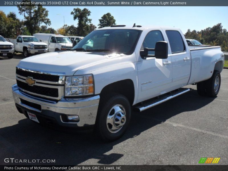 Front 3/4 View of 2012 Silverado 3500HD LTZ Crew Cab 4x4 Dually