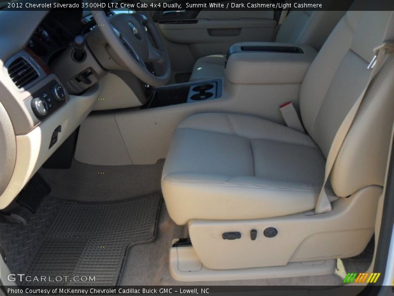 Summit White / Dark Cashmere/Light Cashmere 2012 Chevrolet Silverado 3500HD LTZ Crew Cab 4x4 Dually