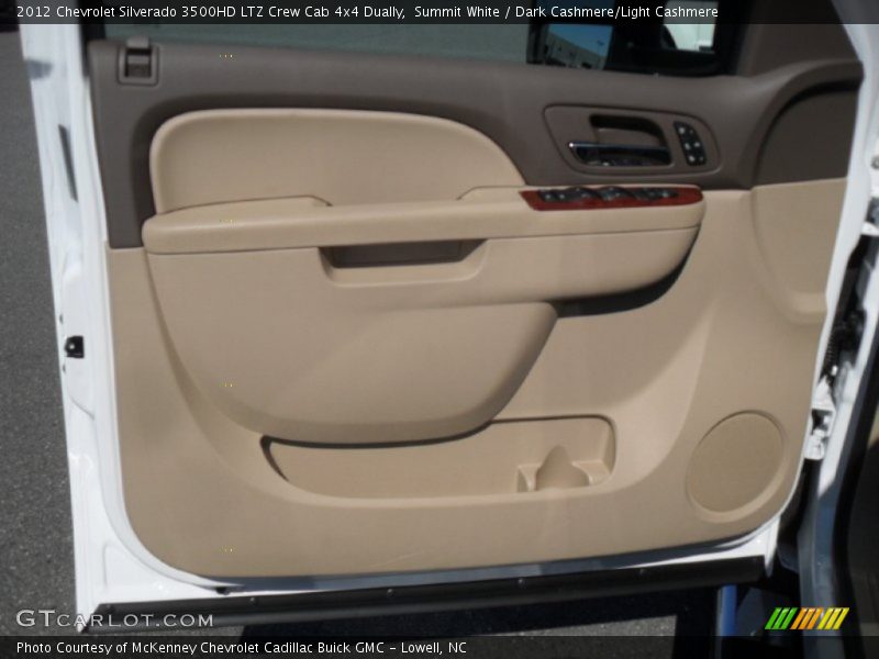 Summit White / Dark Cashmere/Light Cashmere 2012 Chevrolet Silverado 3500HD LTZ Crew Cab 4x4 Dually