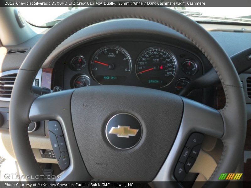 Summit White / Dark Cashmere/Light Cashmere 2012 Chevrolet Silverado 3500HD LTZ Crew Cab 4x4 Dually
