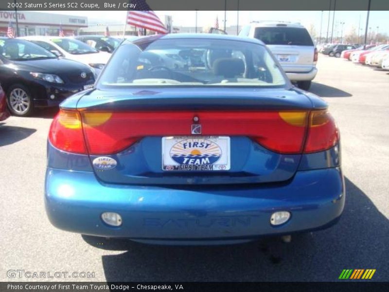 Blue / Gray 2002 Saturn S Series SC2 Coupe