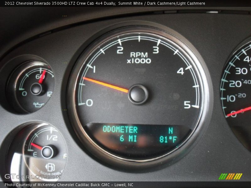 Summit White / Dark Cashmere/Light Cashmere 2012 Chevrolet Silverado 3500HD LTZ Crew Cab 4x4 Dually