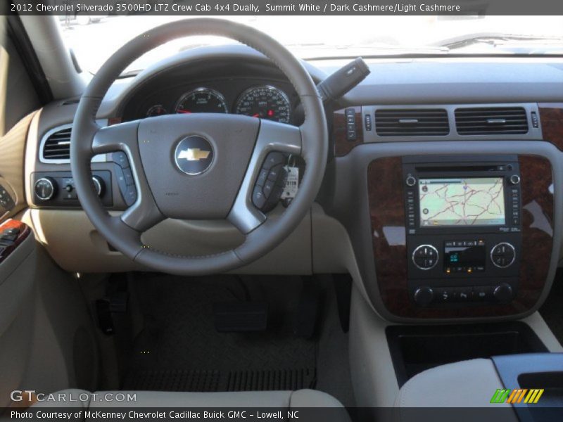 Summit White / Dark Cashmere/Light Cashmere 2012 Chevrolet Silverado 3500HD LTZ Crew Cab 4x4 Dually