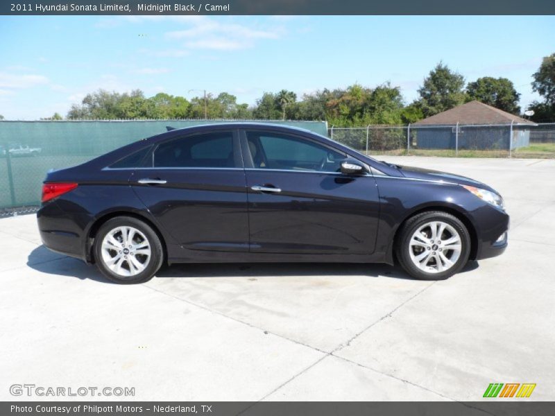 Midnight Black / Camel 2011 Hyundai Sonata Limited