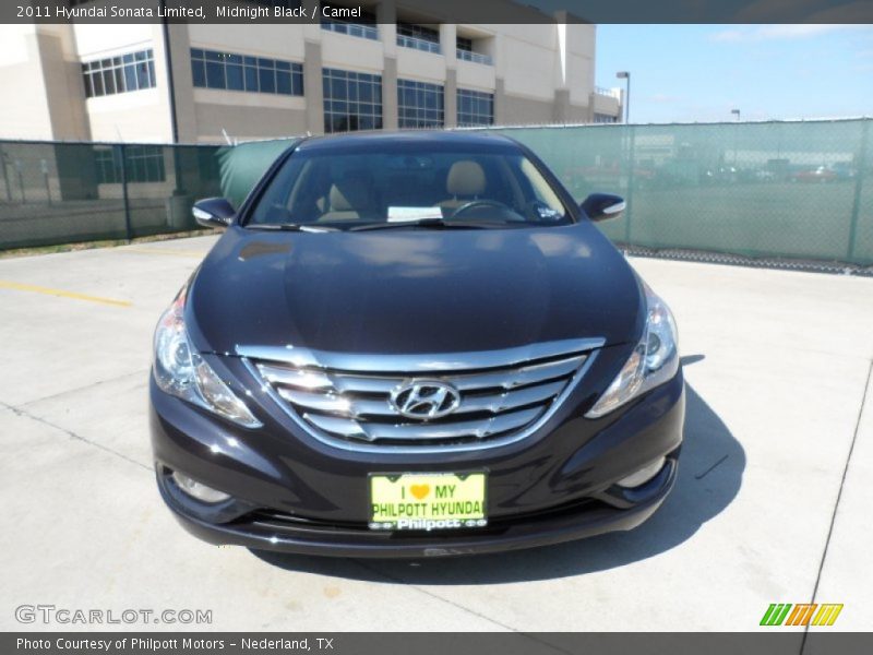 Midnight Black / Camel 2011 Hyundai Sonata Limited