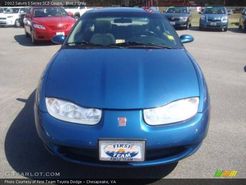 Blue / Gray 2002 Saturn S Series SC2 Coupe