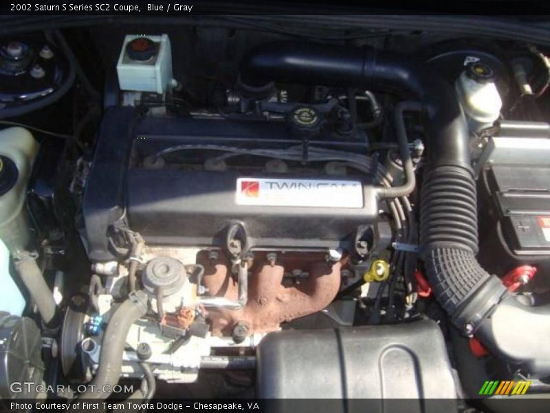 Blue / Gray 2002 Saturn S Series SC2 Coupe