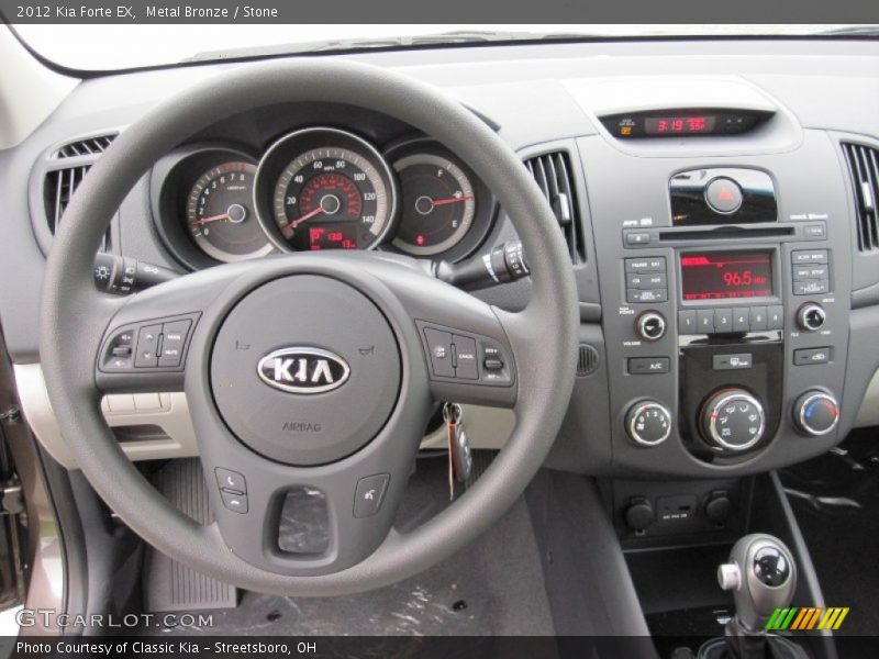 Dashboard of 2012 Forte EX