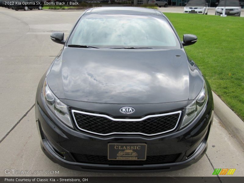 Ebony Black / Black 2012 Kia Optima SX