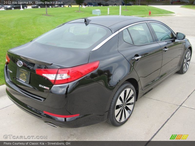 Ebony Black / Black 2012 Kia Optima SX