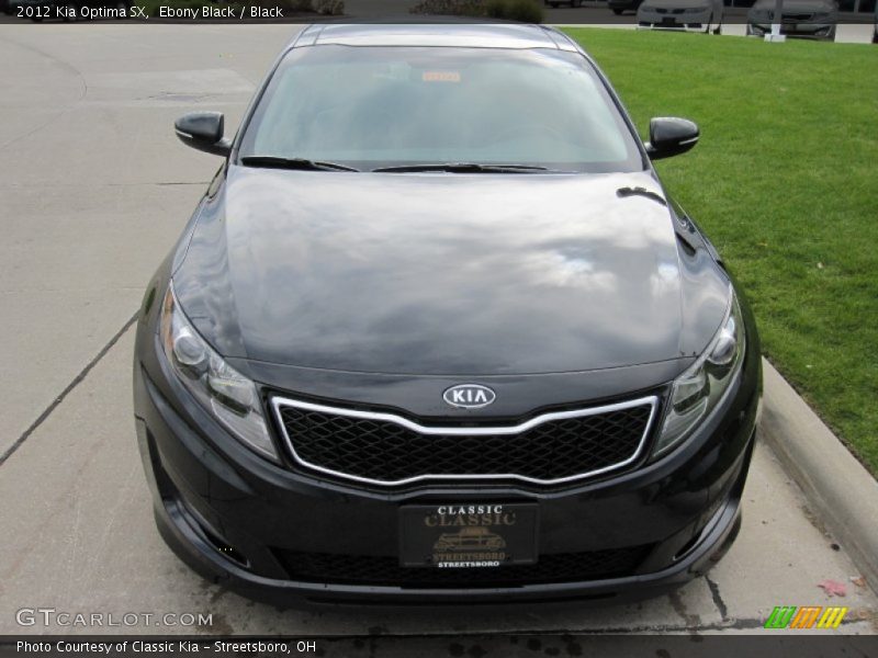 Ebony Black / Black 2012 Kia Optima SX