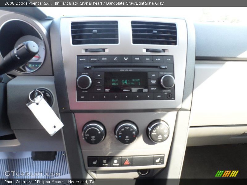 Brilliant Black Crystal Pearl / Dark Slate Gray/Light Slate Gray 2008 Dodge Avenger SXT