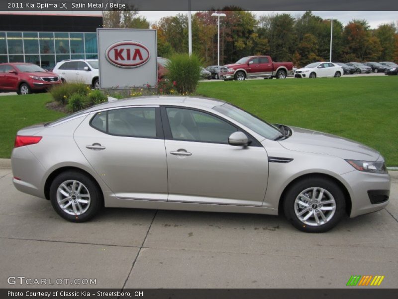 Satin Metal / Beige 2011 Kia Optima LX