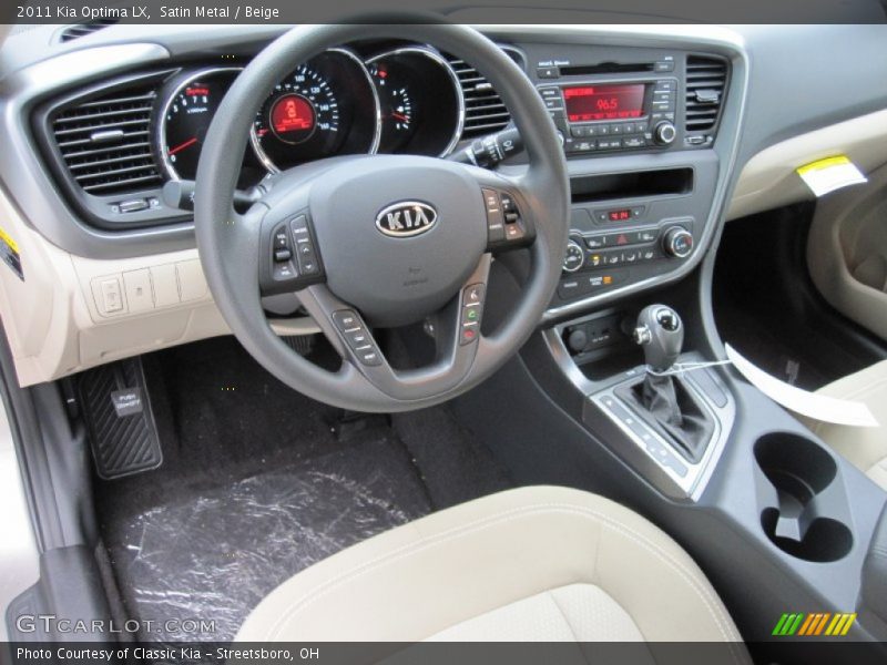 Satin Metal / Beige 2011 Kia Optima LX