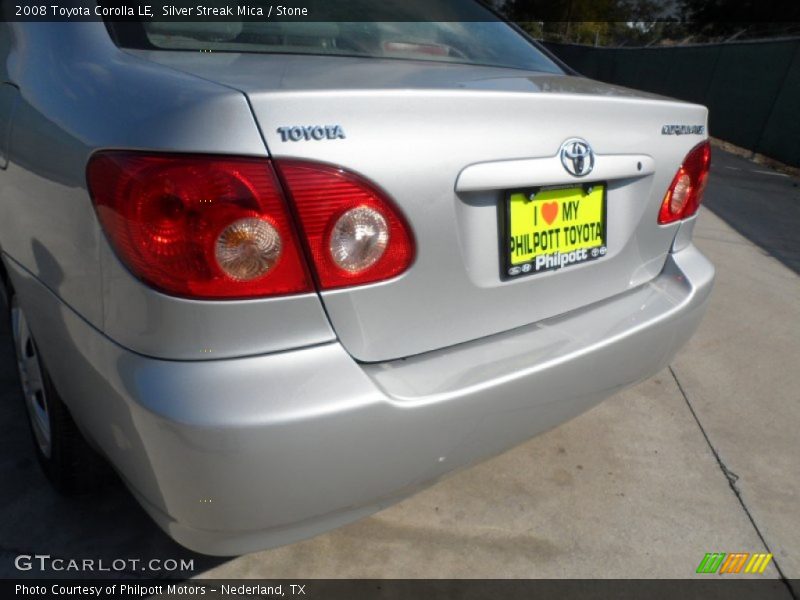 Silver Streak Mica / Stone 2008 Toyota Corolla LE