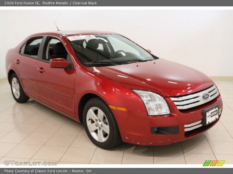 Redfire Metallic / Charcoal Black 2009 Ford Fusion SE