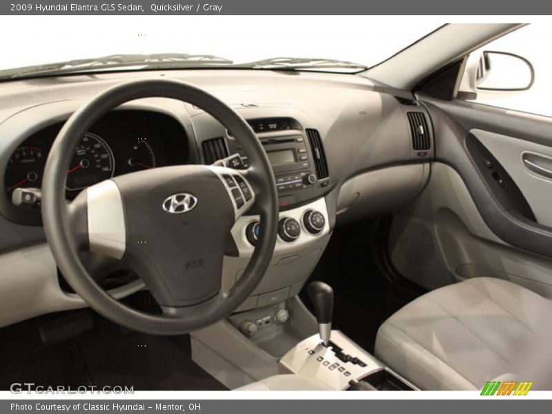 Quicksilver / Gray 2009 Hyundai Elantra GLS Sedan