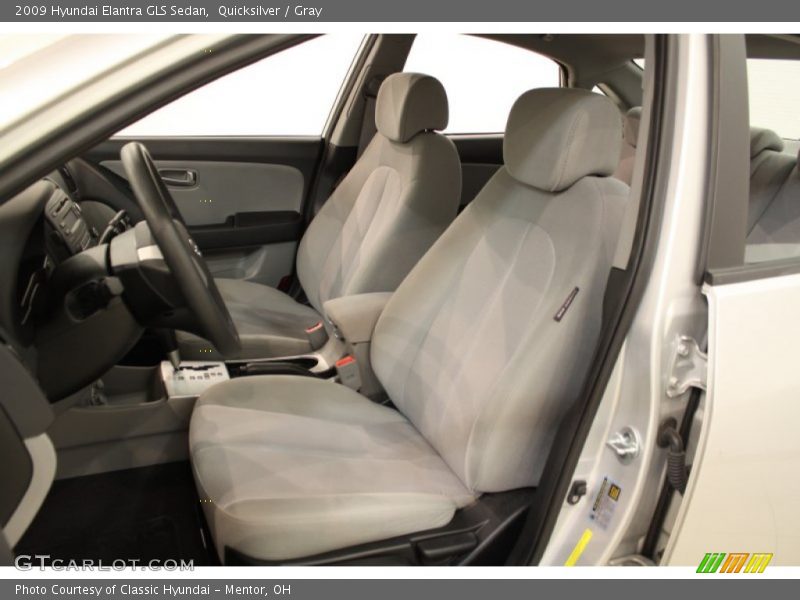 Quicksilver / Gray 2009 Hyundai Elantra GLS Sedan