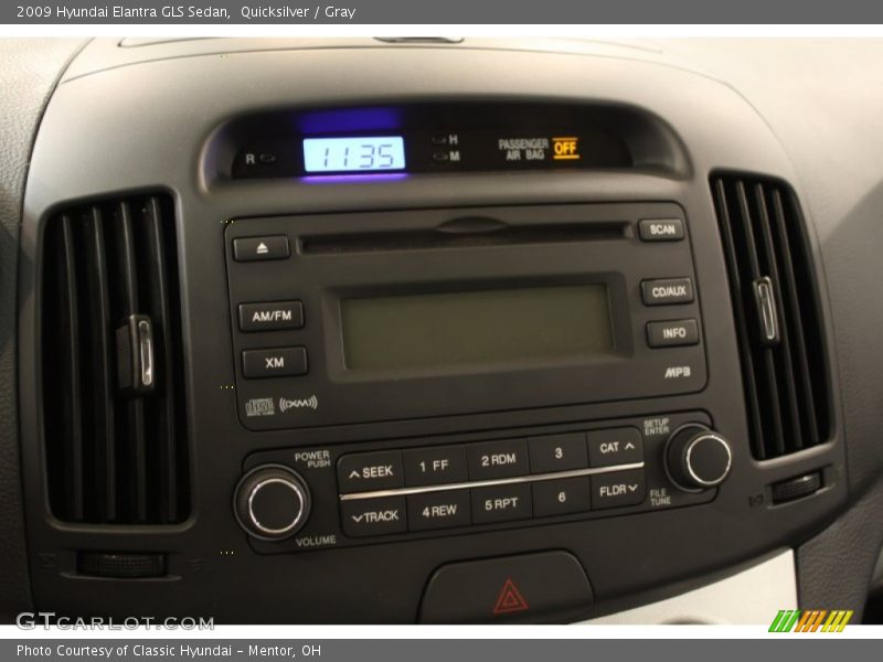 Quicksilver / Gray 2009 Hyundai Elantra GLS Sedan